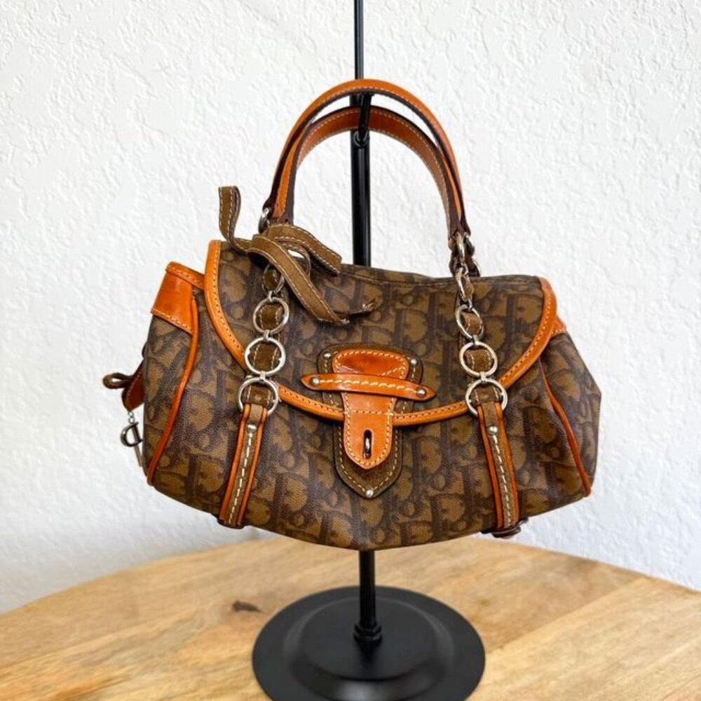 Christian Dior Monogram Romantique Trotter Handbag